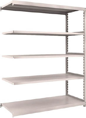 ＴＲＵＳＣＯ　Ｍ２型軽中量棚　１４６０Ｘ６００ＸＨ１８００　５段　連結　ネオグレー＿