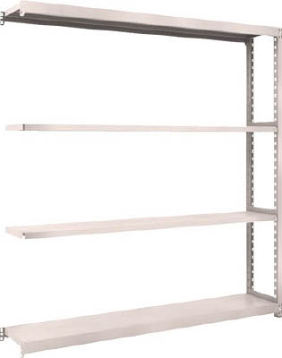 ＴＲＵＳＣＯ　Ｍ２型軽中量棚　１７６０Ｘ３００ＸＨ１８００　４段　連結　ネオグレー＿