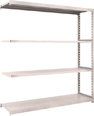 ＴＲＵＳＣＯ　Ｍ２型軽中量棚　１７６０Ｘ４５０ＸＨ１８００　４段　連結　ネオグレー＿