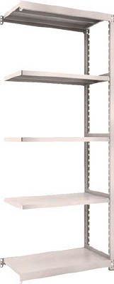 ＴＲＵＳＣＯ　Ｍ２型軽中量棚　８６０Ｘ４５０ＸＨ２１００　５段　連結　ネオグレー＿