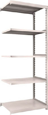 ＴＲＵＳＣＯ　Ｍ２型軽中量棚　８６０Ｘ６００ＸＨ２１００　５段　連結　ネオグレー＿