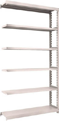 ＴＲＵＳＣＯ　Ｍ２型軽中量棚　１１６０Ｘ３００ＸＨ２１００　６段　連結　ネオグレー＿