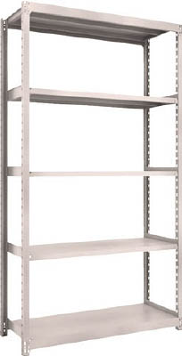 ＴＲＵＳＣＯ　Ｍ２型軽中量棚　１１６０Ｘ４５０ＸＨ２１００　５段　単体　ネオグレー＿
