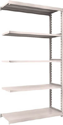 ＴＲＵＳＣＯ　Ｍ２型軽中量棚　１１６０Ｘ４５０ＸＨ２１００　５段　連結　ネオグレー＿