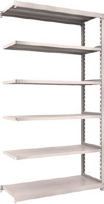 ＴＲＵＳＣＯ　Ｍ２型軽中量棚　１１６０Ｘ４５０ＸＨ２１００　６段　連結　ネオグレー＿