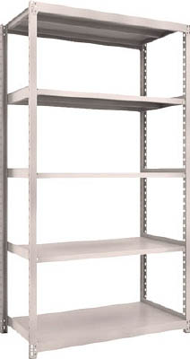 ＴＲＵＳＣＯ　Ｍ２型軽中量棚　１１６０Ｘ６００ＸＨ２１００　５段　単体　ネオグレー＿