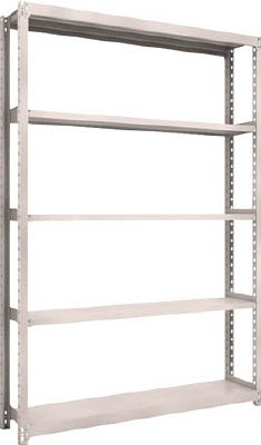 ＴＲＵＳＣＯ　Ｍ２型軽中量棚　１４６０Ｘ３００ＸＨ２１００　５段　単体　ネオグレー＿