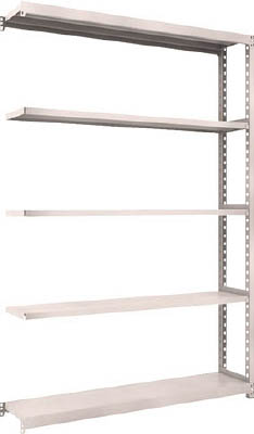 ＴＲＵＳＣＯ　Ｍ２型軽中量棚　１４６０Ｘ３００ＸＨ２１００　５段　連結　ネオグレー＿