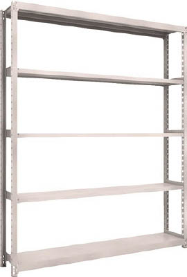 ＴＲＵＳＣＯ　Ｍ２型軽中量棚　１７６０Ｘ３００ＸＨ２１００　５段　単体　ネオグレー＿