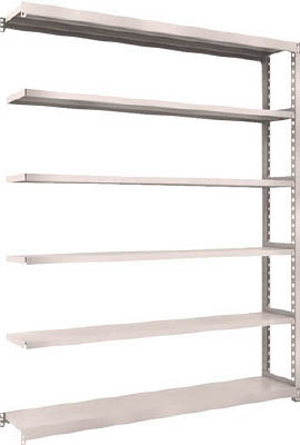 ＴＲＵＳＣＯ　Ｍ２型軽中量棚　１７６０Ｘ３００ＸＨ２１００　６段　連結　ネオグレー＿