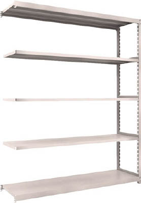 ＴＲＵＳＣＯ　Ｍ２型軽中量棚　１７６０Ｘ４５０ＸＨ２１００　５段　連結　ネオグレー＿