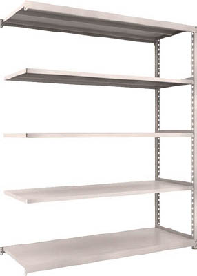 ＴＲＵＳＣＯ　Ｍ２型軽中量棚　１７６０Ｘ６００ＸＨ２１００　５段　連結　ネオグレー＿