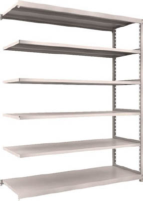 ＴＲＵＳＣＯ　Ｍ２型軽中量棚　１７６０Ｘ６００ＸＨ２１００　６段　連結　ネオグレー＿