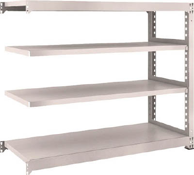 ＴＲＵＳＣＯ　Ｍ３型中量棚　１５００Ｘ５７１ＸＨ１２００　４段　連結　ネオグレー＿