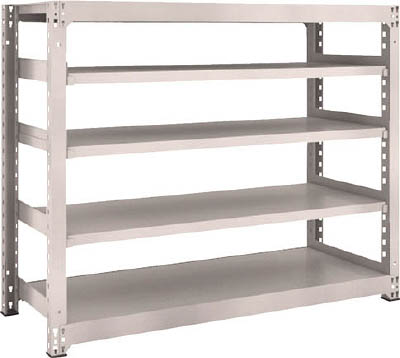 ＴＲＵＳＣＯ　Ｍ３型中量棚　１５００Ｘ５７１ＸＨ１２００　５段　単体　ネオグレー＿