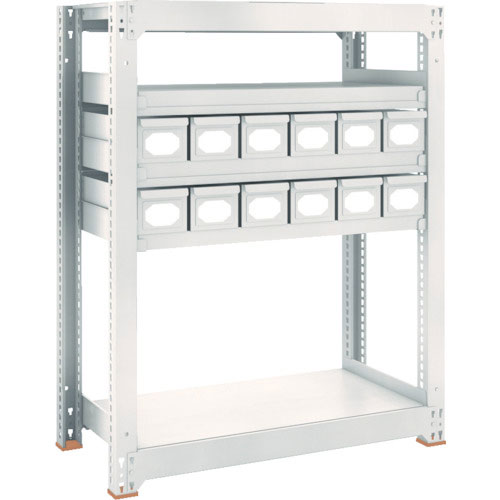 ＴＲＵＳＣＯ　Ｍ３型中量棚　Ｈ１２００　スチール引出付　小Ｘ１２＿