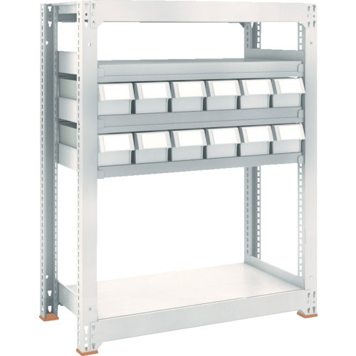 ＴＲＵＳＣＯ　Ｍ３型中量棚　Ｈ１２００　樹脂ＮＧ引出付　小Ｘ１２＿