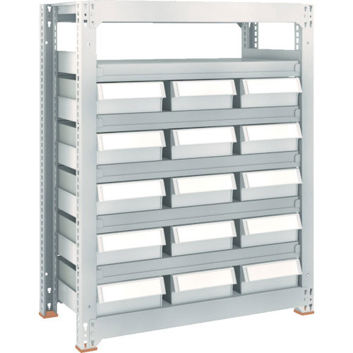 ＴＲＵＳＣＯ　Ｍ３型中量棚　Ｈ１２００　樹脂ＮＧ引出付　大Ｘ１５＿