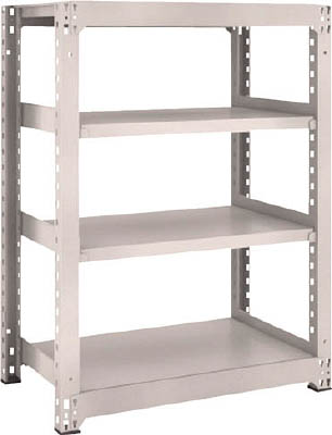 ＴＲＵＳＣＯ　Ｍ３型中量棚　９００Ｘ５７１ＸＨ１２００　４段　単体　ネオグレー＿