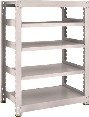 ＴＲＵＳＣＯ　Ｍ３型中量棚　９００Ｘ５７１ＸＨ１２００　５段　単体　ネオグレー＿