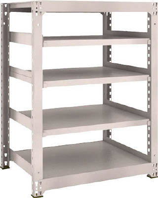 ＴＲＵＳＣＯ　Ｍ３型中量棚　９００Ｘ７２１ＸＨ１２００　５段　単体　ネオグレー＿