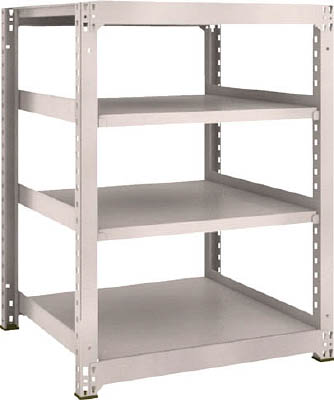 ＴＲＵＳＣＯ　Ｍ３型中量棚　９００Ｘ９２１ＸＨ１２００　４段　単体　ネオグレー＿