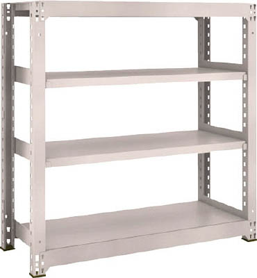 ＴＲＵＳＣＯ　Ｍ３型中量棚　１２００Ｘ４７１ＸＨ１２００　４段　単体　ネオグレー＿
