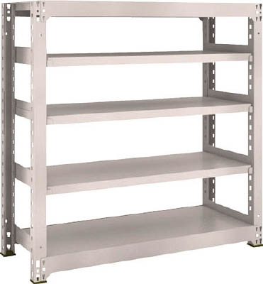 ＴＲＵＳＣＯ　Ｍ３型中量棚　１２００Ｘ４７１ＸＨ１２００　５段　単体　ネオグレー＿