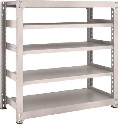 ＴＲＵＳＣＯ　Ｍ３型中量棚　１２００Ｘ５７１ＸＨ１２００　５段　単体　ネオグレー＿