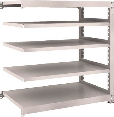 ＴＲＵＳＣＯ　Ｍ３型中量棚　１２００Ｘ７２１ＸＨ１２００　５段　連結　ネオグレー＿