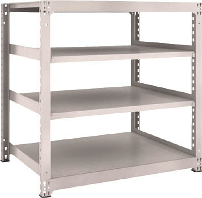 ＴＲＵＳＣＯ　Ｍ３型中量棚　１２００Ｘ９２１ＸＨ１２００　４段　単体　ネオグレー＿