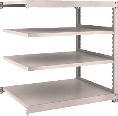 ＴＲＵＳＣＯ　Ｍ３型中量棚　１２００Ｘ９２１ＸＨ１２００　４段　連結　ネオグレー＿
