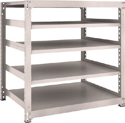ＴＲＵＳＣＯ　Ｍ３型中量棚　１２００Ｘ９２１ＸＨ１２００　５段　単体　ネオグレー＿