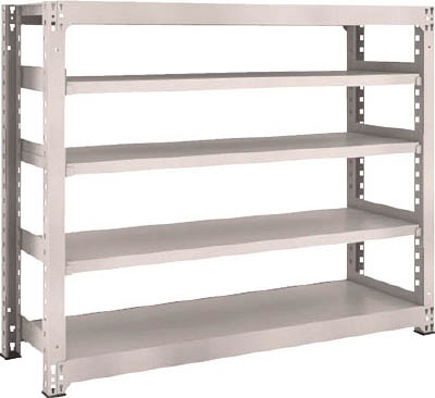 ＴＲＵＳＣＯ　Ｍ３型中量棚　１５００Ｘ４７１ＸＨ１２００　５段　単体　ネオグレー＿