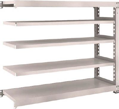 ＴＲＵＳＣＯ　Ｍ３型中量棚　１５００Ｘ４７１ＸＨ１２００　５段　連結　ネオグレー＿