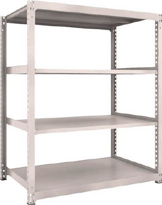 ＴＲＵＳＣＯ　Ｍ３型中量棚　１５００Ｘ９２１ＸＨ１８００　４段　単体　ネオグレー＿