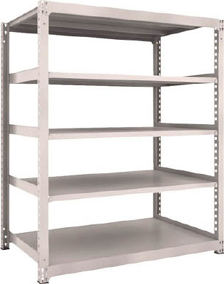 ＴＲＵＳＣＯ　Ｍ３型中量棚　１５００Ｘ９２１ＸＨ１８００　５段　単体　ネオグレー＿