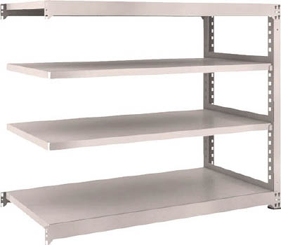 ＴＲＵＳＣＯ　Ｍ３型中量棚　１５００Ｘ７２１ＸＨ１２００　４段　連結　ネオグレー＿