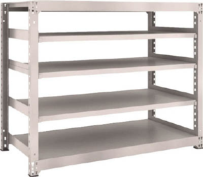 ＴＲＵＳＣＯ　Ｍ３型中量棚　１５００Ｘ７２１ＸＨ１２００　５段　単体　ネオグレー＿