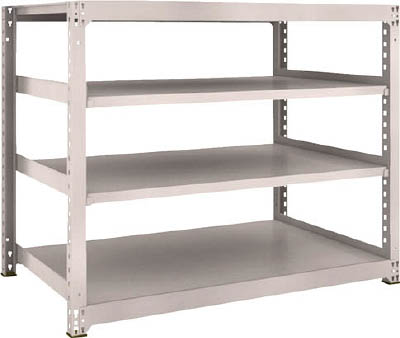 ＴＲＵＳＣＯ　Ｍ３型中量棚　１５００Ｘ９２１ＸＨ１２００　４段　単体　ネオグレー＿