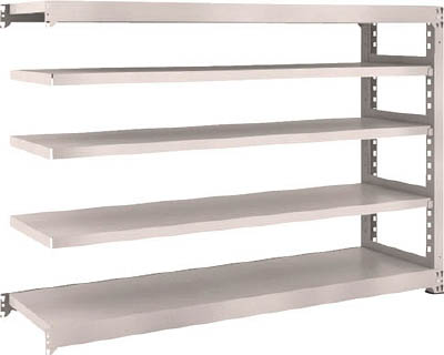 ＴＲＵＳＣＯ　Ｍ３型中量棚　１８００Ｘ４７１ＸＨ１２００　５段　連結　ネオグレー＿
