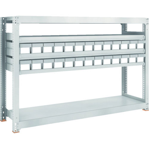 ＴＲＵＳＣＯ　Ｍ３型中量棚　Ｈ１２００　樹脂ＮＧ引出付　小Ｘ２６＿