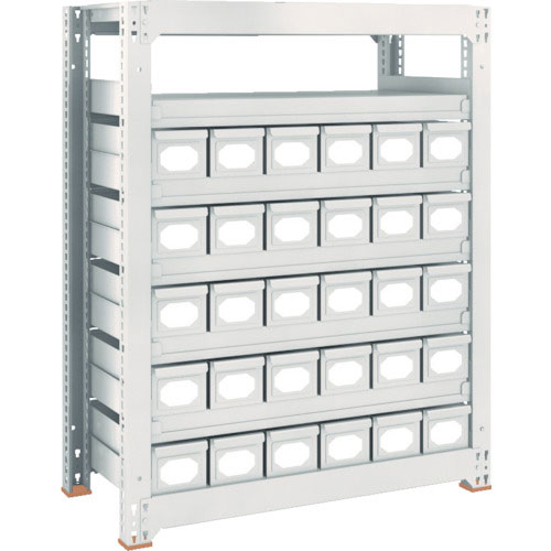 ＴＲＵＳＣＯ　Ｍ３型中量棚　Ｈ１２００　スチール引出付　小Ｘ６５＿