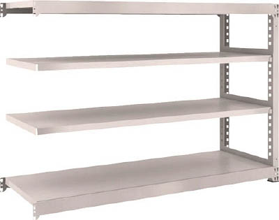 ＴＲＵＳＣＯ　Ｍ３型中量棚　１８００Ｘ５７１ＸＨ１２００　４段　連結　ネオグレー＿