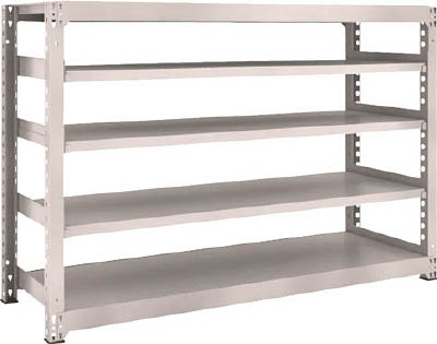 ＴＲＵＳＣＯ　Ｍ３型中量棚　１８００Ｘ５７１ＸＨ１２００　５段　単体　ネオグレー＿