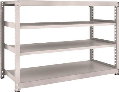 ＴＲＵＳＣＯ　Ｍ３型中量棚　１８００Ｘ７２１ＸＨ１２００　４段　単体　ネオグレー＿