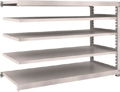 ＴＲＵＳＣＯ　Ｍ３型中量棚　１８００Ｘ７２１ＸＨ１２００　５段　連結　ネオグレー＿
