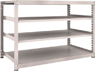 ＴＲＵＳＣＯ　Ｍ３型中量棚　１８００Ｘ９２１ＸＨ１２００　４段　単体　ネオグレー＿