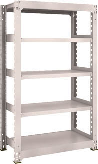 ＴＲＵＳＣＯ　Ｍ３型中量棚　９００Ｘ４７１ＸＨ１５００　５段　単体　ネオグレー＿