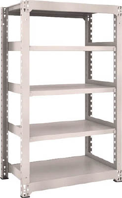 ＴＲＵＳＣＯ　Ｍ３型中量棚　９００Ｘ５７１ＸＨ１５００　５段　単体　ネオグレー＿